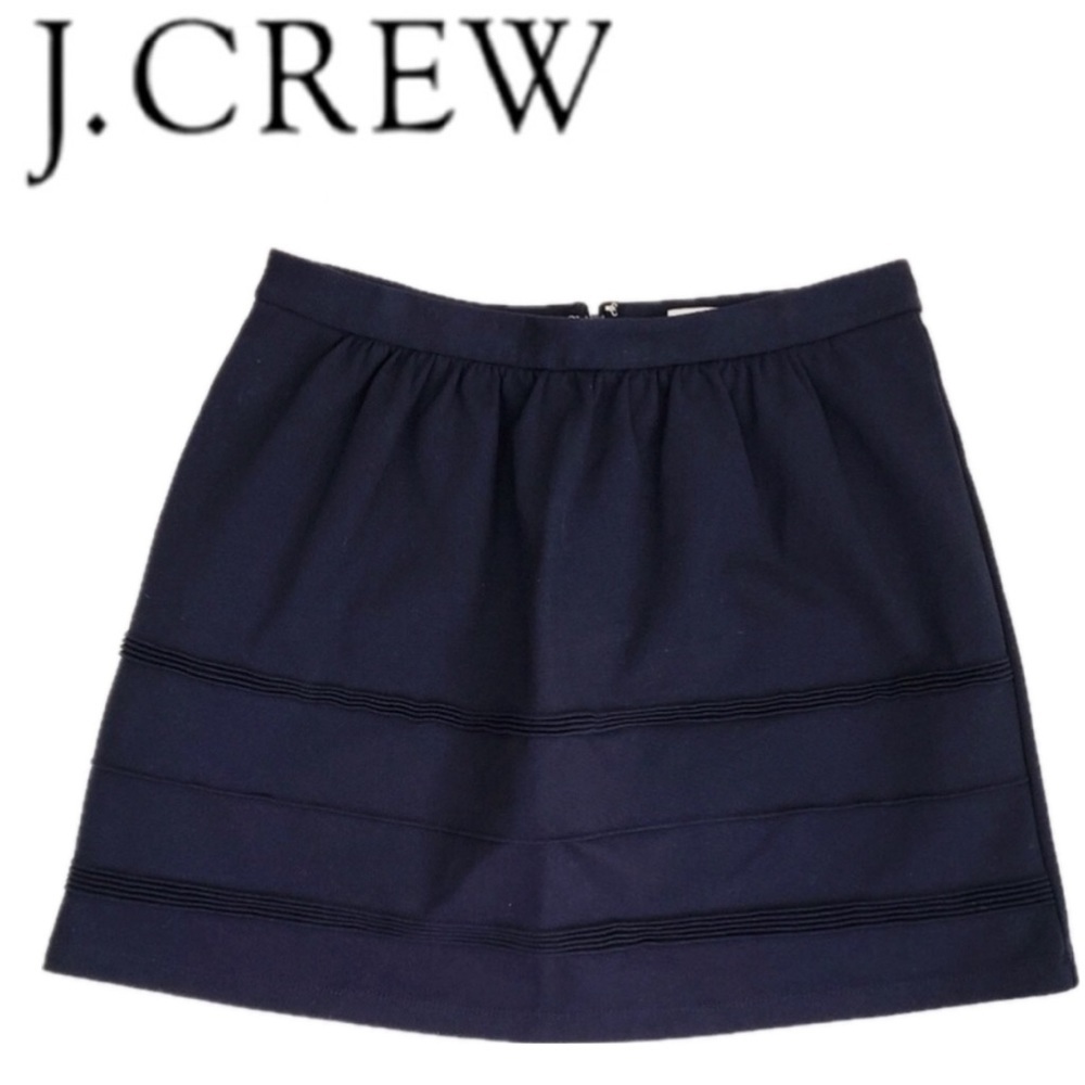 J. CREW Black Swingy‎ Stretch Ponte Knit Mini Skirt Sz 00 NWT - Picture 13 of 13